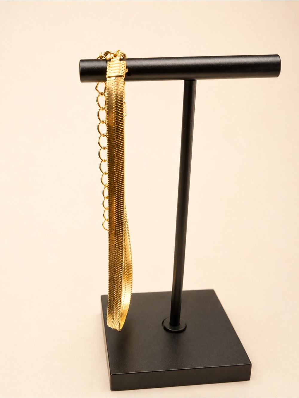 Gold-Tone Layered Herringbone Bracelet - Women Jewelry Bracelets